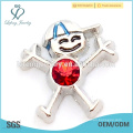 Birthstone slide charms, cartoon character charms